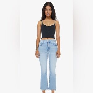 Mother Petites The Lil Insider Crop Step Fray Limited Edition in 30P